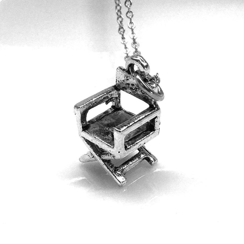 Director Movie Star Chair Charm Necklace